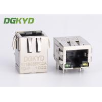 China PoE RJ45 Modular Jack With Internal Magnetics Side Entry G/Y LED IEEE 802.3 on sale