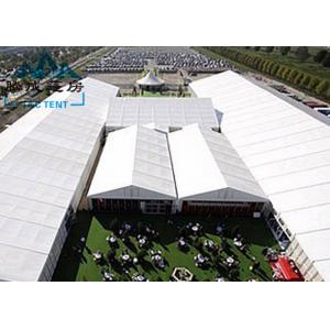China Movable Design Trade Show Tents With Clear PVC Fabric / VIP Cassette Flooring supplier