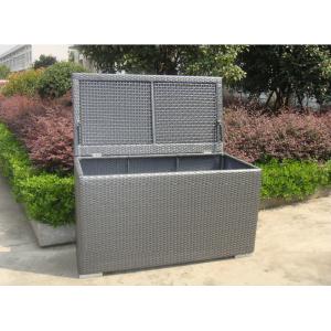 China Aluminum Frame Grey Plastic Wicker Storage Box 120 x 60 x 85cm supplier