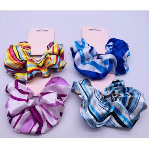 China Boho Silk Fabric Hair Accessories Scrunchies Multicolor For Outdoor supplier
