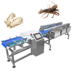 China Touch Screen Weight Sorting Machine For Hairy Crabs And Chicken Automatic Multi Level Check Weigher supplier