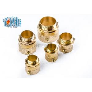 Brass Flexible Metal Conduit Fittings Long Short Type Male Hexagon Bush