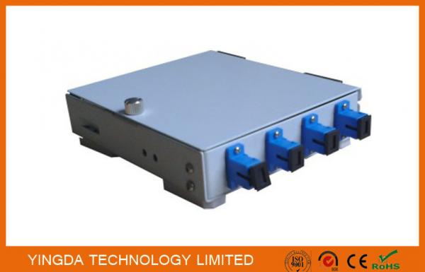 FTTH Wall Mounted Fiber Optic Termination Box, 4 Fibers Fiber Splice Box SC