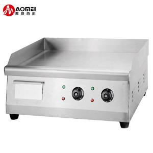China Stainless Steel Electric Flat Pan Griddle Commercial Grade Easy to Clean and Durable supplier