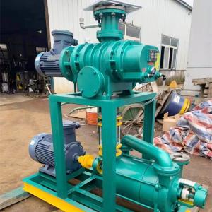 Compact Screw Roots Vacuum Pump Blower Air Flow 1.5m3/Min In Chemical Industries