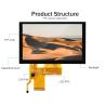 China Affichage LCD de 5 pouces Ips Tft Écran transmissif 24 bits Interface RGB 800*480 Affichage wholesale