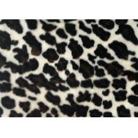China Animal Printed Velboa Fabric Polyester Velvet Fabric 240gsm For Home Textiles on sale