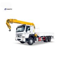 China Sinotruk Howo 6x4 10 Telescopic Truck Mounted Crane Straight Arm Cargo Truck Crane on sale