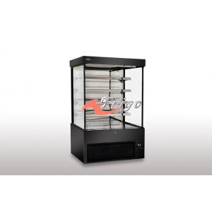 China Hook Type Tilting Shelf Open Front Refrigerated Display Case Embraco Compressor supplier