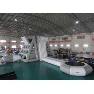 Amercian Customized Water Park Combo Inflatable , Inflatable Big Slide Park
