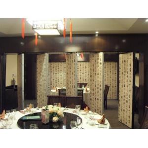 China Melamine Surface Movable Banquet Hall Partition Wall , Sliding Acoustic Room Dividers supplier
