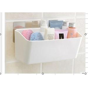 China Wall Mounted Bathroom Storage Box Organizer Basket With Super Suction supplier