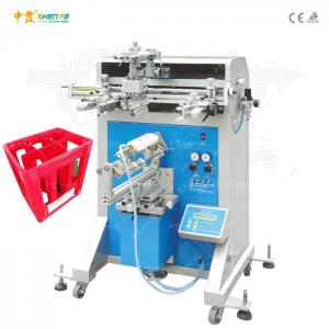 China CE 350x250mm Semi Auto Screen Printing Machine For Plastic Crate supplier