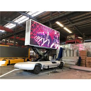 P6 Billboard Mobile LED Advertising Trailer Outdoor 7000 cd/m2 ISO