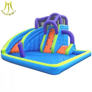 China Hansel low price amusement used bouncy castles water slide with pool for sale supplier