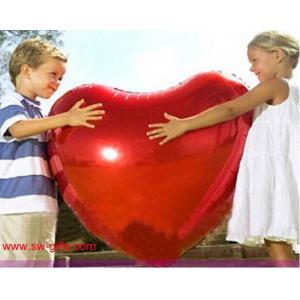 China 75cm Large aluminum Inflatable Foil balloons lovers heart balloon gift Helium Balloon supplier