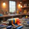 China JUNYAN PVC Electrical Tape Roll Color Coding / Marking Rubber Adhesive Tape Chemical Resistant wholesale