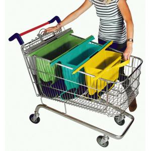 Supermarket reusable shopping bag for trolley foldable reusable shopping bag trolley