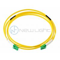 China Green LC APC SM G657A2 Fiber Cable 9/125um Indoor Optical Fiber Patch Cord on sale