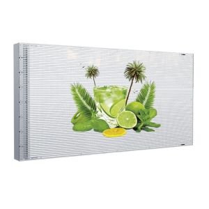 China P4 Adhesive Transparent LED Display Invisible HD Mesh Flexible For Grass Walls on sale
