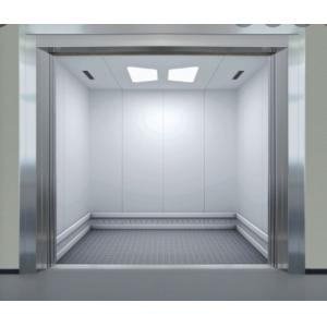 PLC Control SS Cargo Elevator With Silver Color Overload Protection