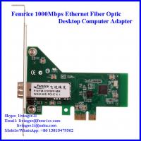 China 1000M Ethernet Fiber to the Desktop PC Network Adapter, SFP Slot, PCI Express x1 NIC Card on sale