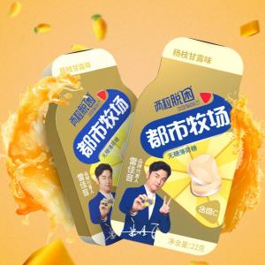 China Tropical fruit flavor Mango with Coconut milk flavor Sugar free mints Low cal fresh candy supplier
