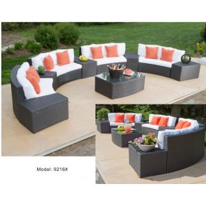 10piece - PE wicker rattan weather resist 4 loveseat 5 side table sofa collection-9216