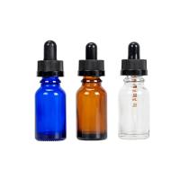 China Clear Cobalt Blue Glass Dropper Bottle For Essential Oil Serum 50ml 100ml on sale