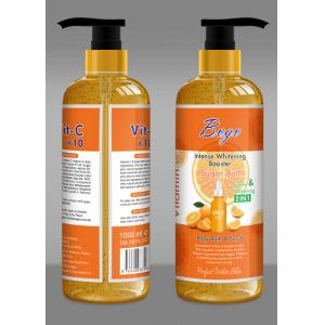 Orange Exfoliating Shower Gel Kojic Acid Liquid Soap For Knees Armpit Underarm