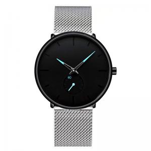 Fashion Unisex Quartz Wrist Watch With Stainless Steel Mesh Band