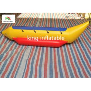 China 3 Persons 0.9mm PVC Banana Boat For Amateur Boat Race / Family Adventure supplier