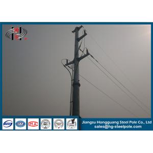 China Conical Steel Transmission Pole Distribution Transformer Octagonal Electric Metal Pole supplier