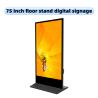 75 Inch Floor-stand High Brightness Large Format Interactive Display Multi-Touch Retail Wayfinding Solution Digital Signage