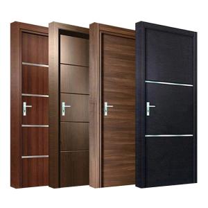 New interior room water proof door design modern waterproof solid wooden doors with accessories for sale