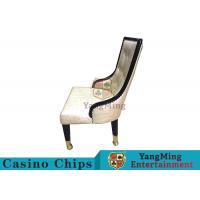 China Anti - Corrosion Baccarat Casino Leather Chair With Castors Can Customized on sale