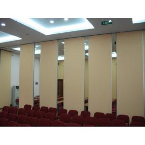 China Good Sound Insulation Office Sliding Partition Walls , Aluminium Frame Movable Room Dividers supplier