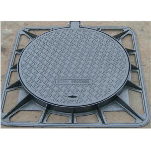 High Strength D400 Double Seal Cover Cast Iron Black Surface For Algeria