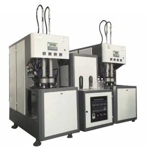 China PET Plastic Bottle Blowing Equipment , Semi Automatic Blow Molding Machine 2000Ml Volume supplier