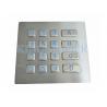 China Rugged Backlit Metal Keypad With 16 Keys for Security Access Control System wholesale