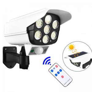 China 77pcs LED 1000lm Motion Activated Solar Powered Led Security Light With Camera supplier