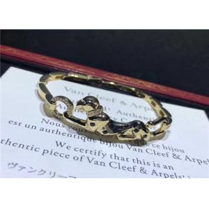 China Yellow Gold Cartier Diamond Bracelet As Wedding Anniversary / Birthday Party Gift supplier