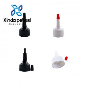 China PP Pointed Bottle Cap Plastic Spout Pouch Cap Color Long Nozzle supplier