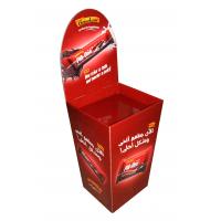 China Advertising Retail Display Bins , Large Capacity Corrugated Cardboard Bins on sale