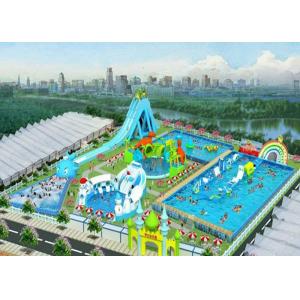 China Safety Outdoor Playground Inflatable Water Parks For Adult And Kids / Aqua Park Equipment supplier
