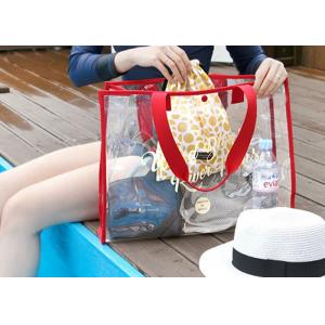 Woman Transparent PVC Bag Shoulder Handle Type For Outdoor Activities