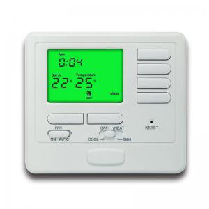 China Household Heat Pump Programmable Wired Room Thermostat With Universal Sub - Base supplier