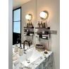 China Cold Emerald Jade Marble Bathroom Washbasin | Ice Green Translucent Vanity wholesale