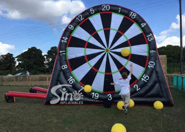 4 Meters High Outdoor Giant Inflatable Football Darts Board For Kids N Adults