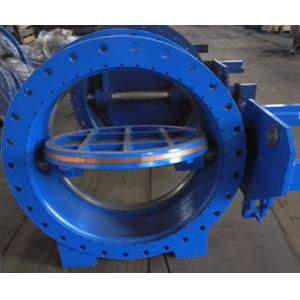 China AWWA DN1000 Worm Gear Eccentric Butterfly Valve / Industrial Butterfly Valve Casting Iron Material supplier